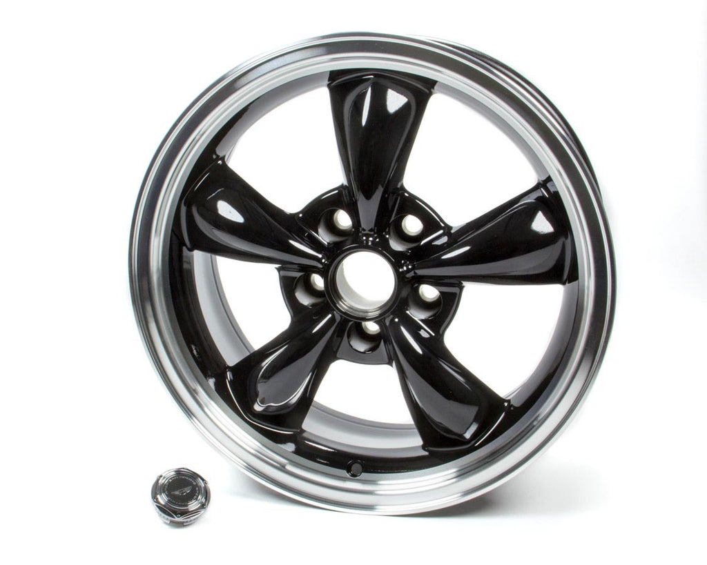 17x7 Torq Thrust M Wheel Gloss Black Machined Lip
