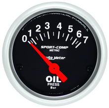 Load image into Gallery viewer, 2-1/16 Mini S/C Oil Pressure Gauge - Metric