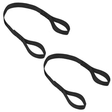 Load image into Gallery viewer, 1in x 18in Loop Strap Black Pair