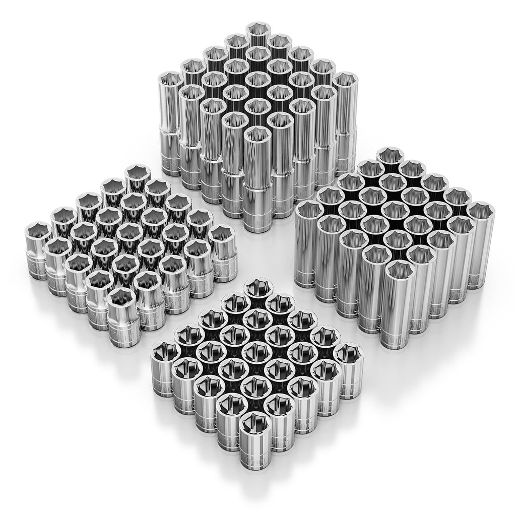 100pc - 10mm Socket Set by Olsa Tools - Perfect for Mechanics | Limited Lifetime Warranty