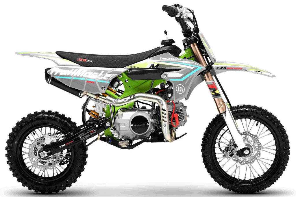 TrailMaster MK125ES Pro Series Dirt Bike, BOSCH EFI, 4-Speed, Electric Start, Dual Disc Brakes, (14/12) Wheels