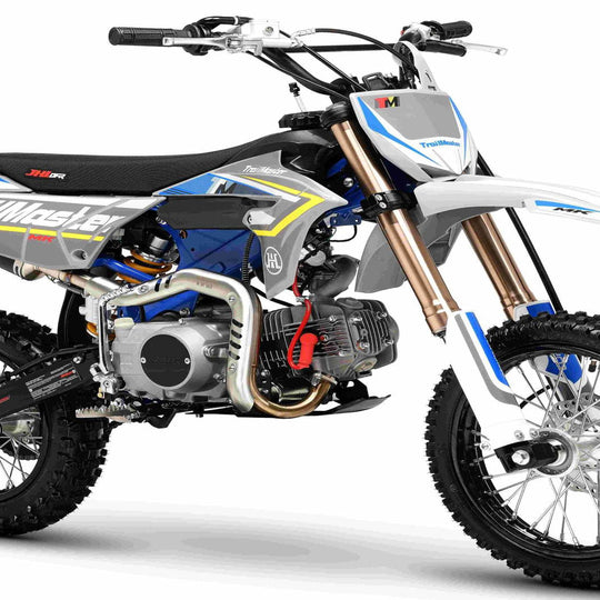 TrailMaster MK125ES Pro Series Dirt Bike, BOSCH EFI, 4-Speed, Electric Start, Dual Disc Brakes, (14/12) Wheels