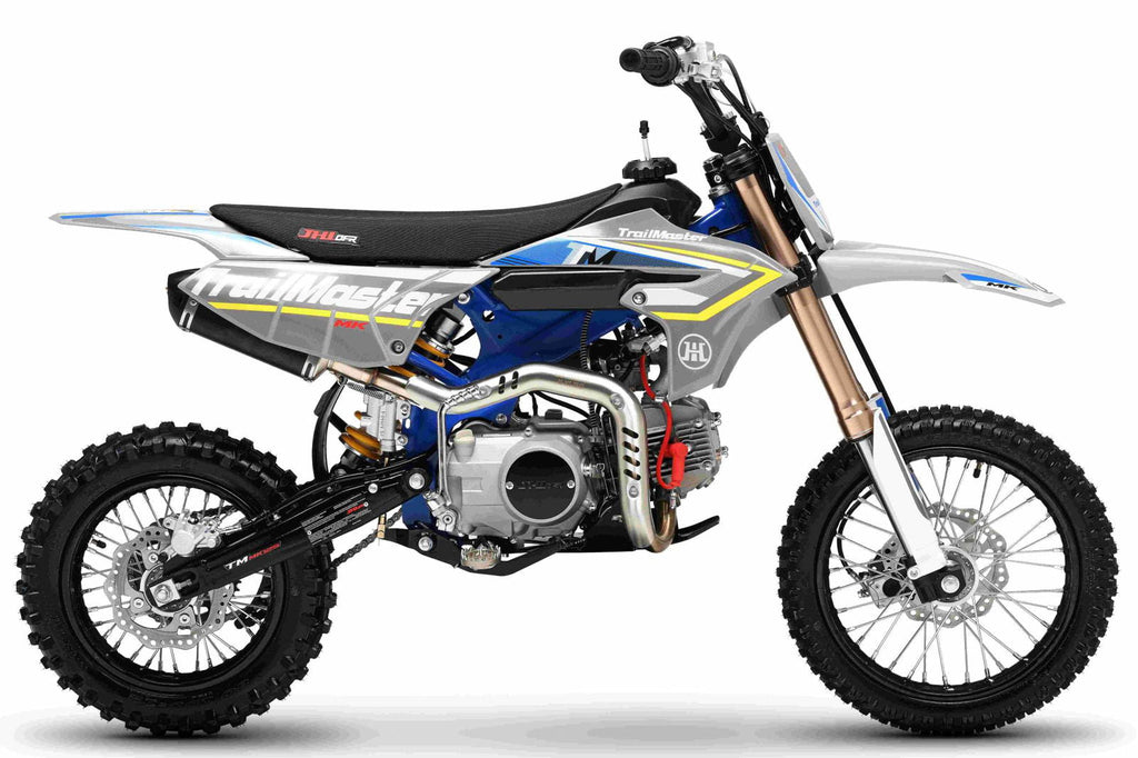 TrailMaster MK125ES Pro Series Dirt Bike, BOSCH EFI, 4-Speed, Electric Start, Dual Disc Brakes, (14/12) Wheels