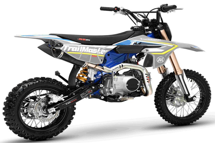 TrailMaster MK110ES Pro Series Dirt Bike, BOSCH EFI, 4-Speed Automatic, Electric Start, Dual Disc Brakes, (14/12) Wheels
