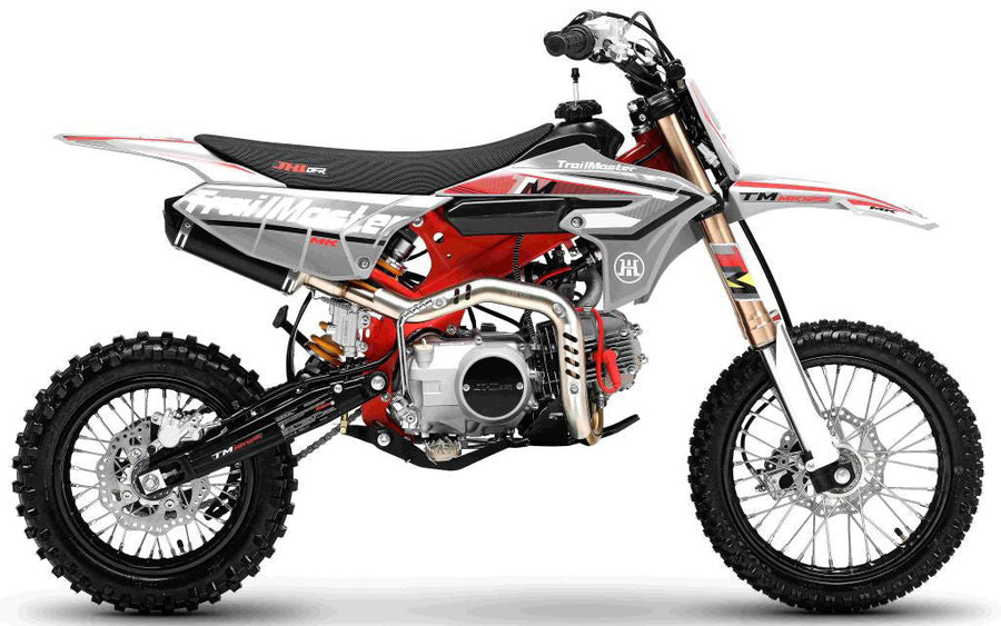 TrailMaster MK110ES Pro Series Dirt Bike, BOSCH EFI, 4-Speed Automatic, Electric Start, Dual Disc Brakes, (14/12) Wheels