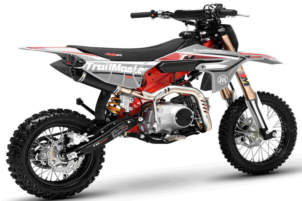 TrailMaster MK110ES Pro Series Dirt Bike, BOSCH EFI, 4-Speed Automatic, Electric Start, Dual Disc Brakes, (14/12) Wheels