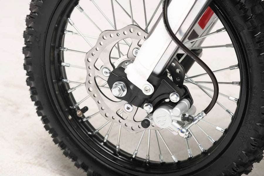 TrailMaster MK125ES Pro Series Dirt Bike, BOSCH EFI, 4-Speed, Electric Start, Dual Disc Brakes, (14/12) Wheels