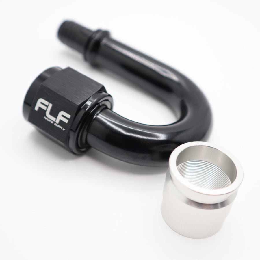 180 degree PTFE hose end