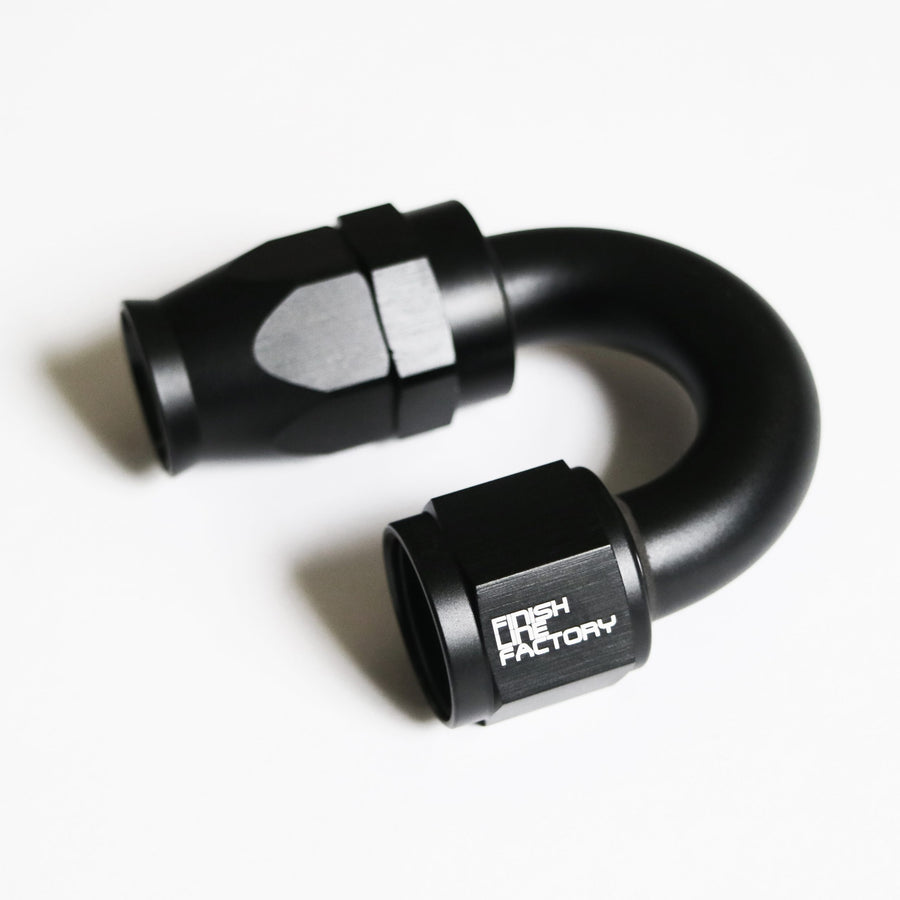 180 degree ptfe hose end