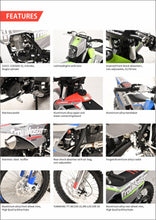 TrailMaster MX250 Dirt Bike, 5-Speed Manual, Electric Start, Dual Disc Brakes, (21/18) Wheels