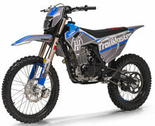 TrailMaster MX250-Pro Dirt Bike, 5-Speed Manual, Dual Disc Brakes, Electric Start (21/18) Wheels