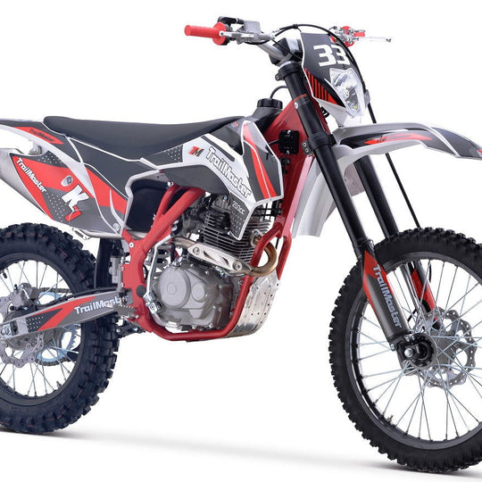 TrailMaster TM33 250 Dirt Bike, 5-Speed Manual, Dual Disc Brakes (21/18)