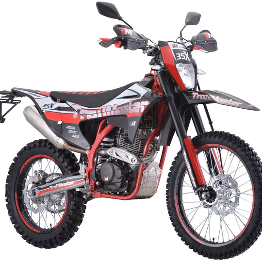 TrailMaster TM35X 250cc Dual Sport Dirt Bike, 5-Speed Manual, Dual Disc Brakes, (21/18) Wheels