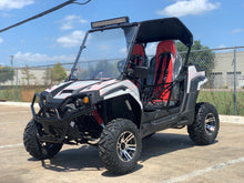 Load image into Gallery viewer, TrailMaster Challenger 200X UTV / Go kart Youth and Adult  adjustable Steering Wheel and Seat, Wind Shield, Light Bar