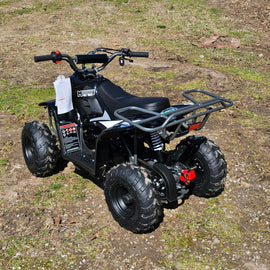 MotoTec Rex 110cc 4-Stroke Kids ATV 4 Wheeler Black - Lee Motorsports
