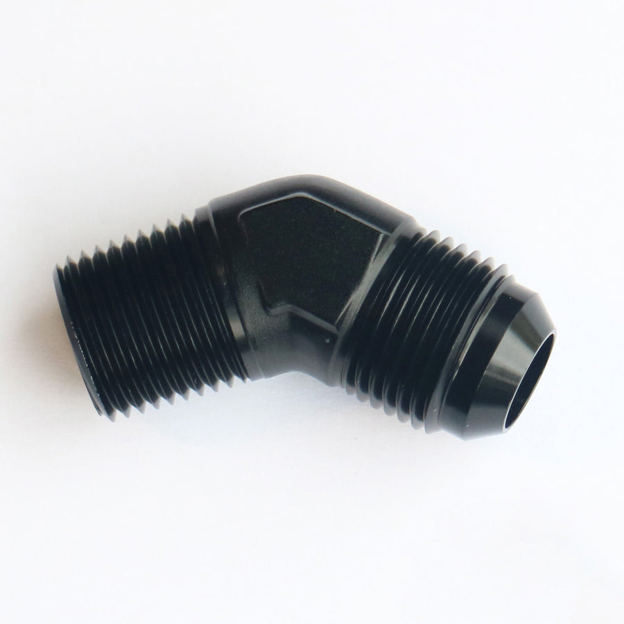 45 degree an to npt adapter