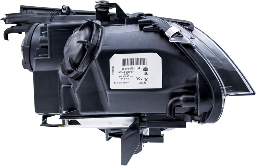 HELLA 008673111 Driver Side Headlight Assembly – BMW 5 Series E60/E62 (2003–2007, Halogen)