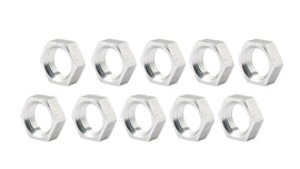 5/8-18 RH Alum Jam Nuts Thin O.D. 10pk