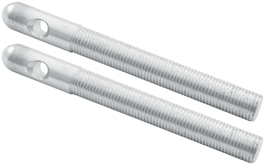 Aluminum Hood Pins 3/8in Silver 2pk