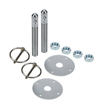 Load image into Gallery viewer, Alum Hood Pin Kit 1/2in with 3/16in Clips Silver