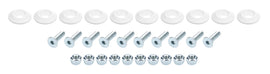 Countersunk Bolt Kit White 10pk
