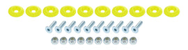 Countersunk Bolt Kit Fluorescent Yellow 10pk