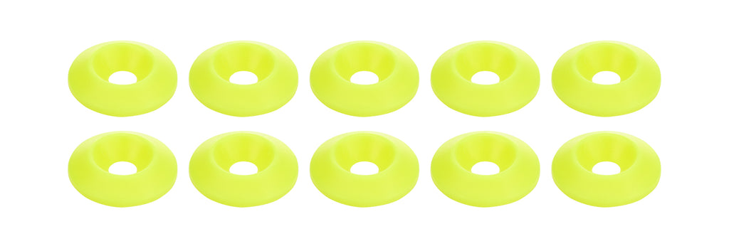 Countersunk Washer Fluorescent Yellow 10pk