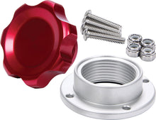 Load image into Gallery viewer, Filler Cap Red with Bolt-In Alum Bung Small