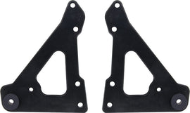 Front Engine Plate 2pc w/ Bushings Black