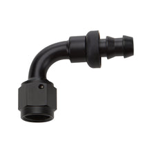 Load image into Gallery viewer, Pushlock Hose End Black 90 Deg Elbow -16