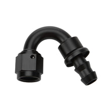 Load image into Gallery viewer, Pushlock Hose End Black 150 Deg Elbow -12