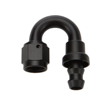 Load image into Gallery viewer, Pushlock Hose End Black 180 Deg Elbow -10