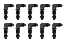 90 Degree Bulkhead -3 Black 10pk