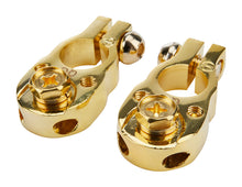 Load image into Gallery viewer, Gold Top Post Terminal 1pr