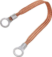 Load image into Gallery viewer, Copper Ground Strap 6in w/ 1/4in Ring Terminals