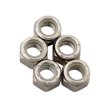 Load image into Gallery viewer, S/S 6pt. Fine Nyloc Nuts - 3/8-24 (5)