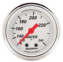 Load image into Gallery viewer, 2-1/16 A/W Water Temp Gauge 120-240 Degrees