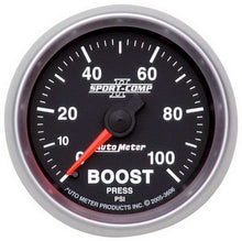 Load image into Gallery viewer, 2-1/16in S/C II Boost Gauge 0-100psi