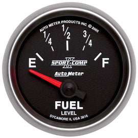 2-1/16in S/C II Fuel Level Gauge 240-33ohms