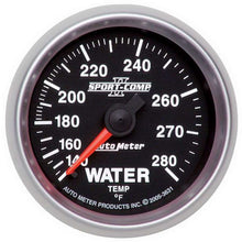 Load image into Gallery viewer, 2-1/16in S/C II Water Temp. Gauge 140-280