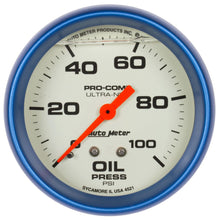 Load image into Gallery viewer, 2-5/8 Ultra-Nite Oil Press. Gauge 0-100psi