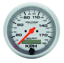 Load image into Gallery viewer, 3-3/8in U/L Speedometer 190KPH Metric