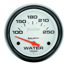 Load image into Gallery viewer, 2-5/8in Phantom Water Temp. Gauge 100-250
