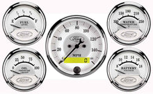 Load image into Gallery viewer, Ford Racing 5 Gauge Kit - White Face