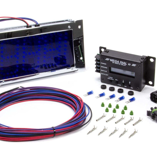 Mega Dial Board - Black w/Blue Leds
