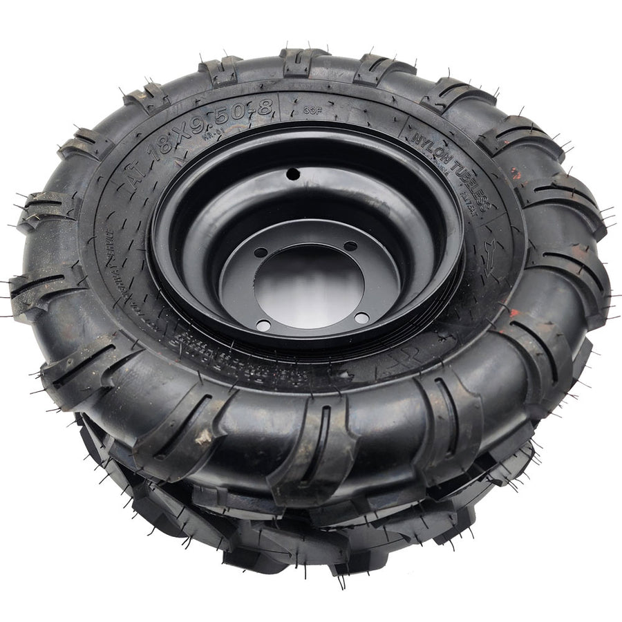 MotoTec Bull 125cc Rear Right Wheel 18x9.50-8 - view 2