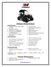 Load image into Gallery viewer, Trailmaster Challenger 200 169cc UTV Live Rear Axle, Over the Shoulder harness, Youth and Adult, Speed Limiter
