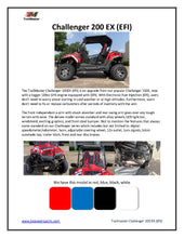 Load image into Gallery viewer, TrailMaster Challenger 200EX EFI UTV Deluxe, Windshield, Push Bar, Chrome Rims, Light bar included