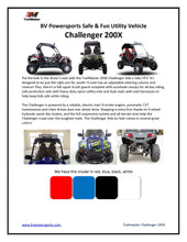 Load image into Gallery viewer, TrailMaster Challenger 200X UTV / Go kart Youth and Adult  adjustable Steering Wheel and Seat, Wind Shield, Light Bar