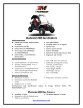 Load image into Gallery viewer, TrailMaster Challenger 200X UTV / Go kart Youth and Adult  adjustable Steering Wheel and Seat, Wind Shield, Light Bar